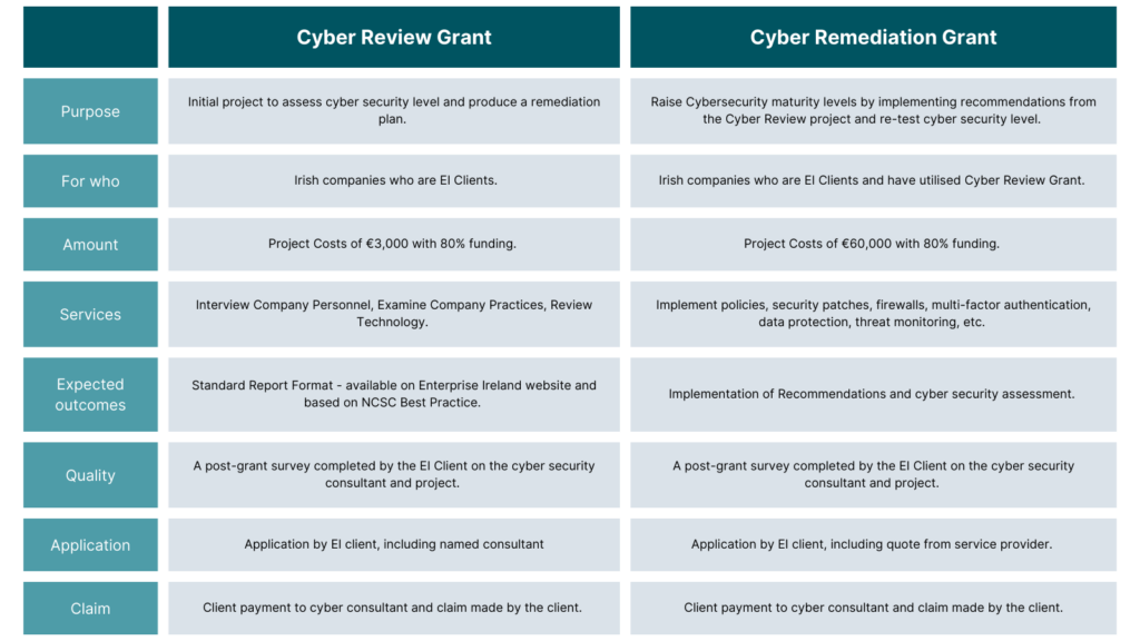 Enterprise Ireland Cyber Grant